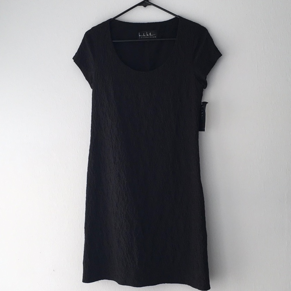 NWT Nicole Miller Collection Black Short Sleeve Dress